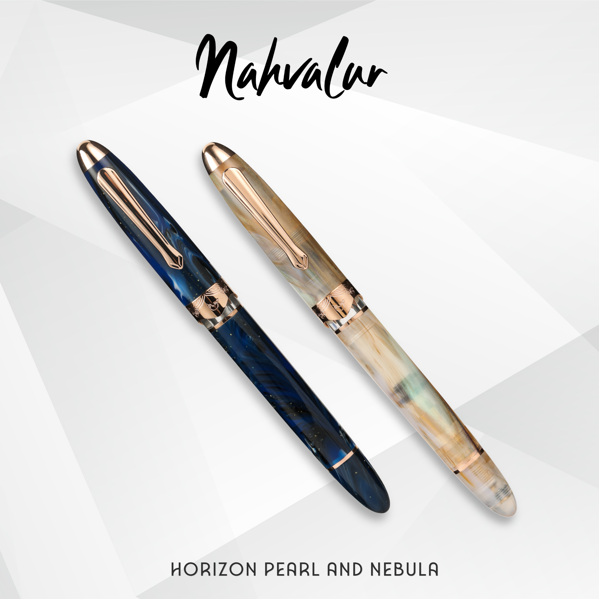 Nahvalur Horizon Pearl and Nebula Fountain Pen Collection