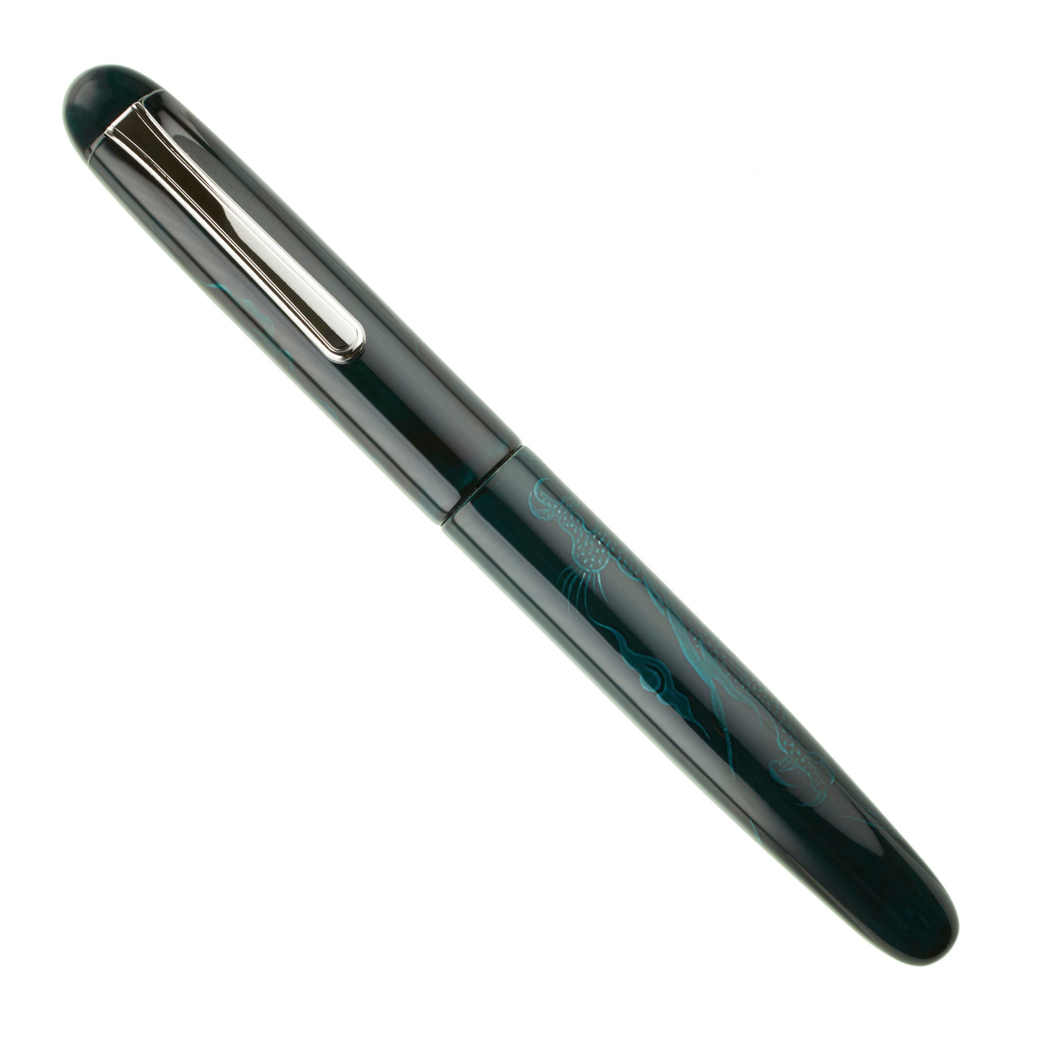 Nakaya Portable Writer Ascending Dragon Ao-tamenuri