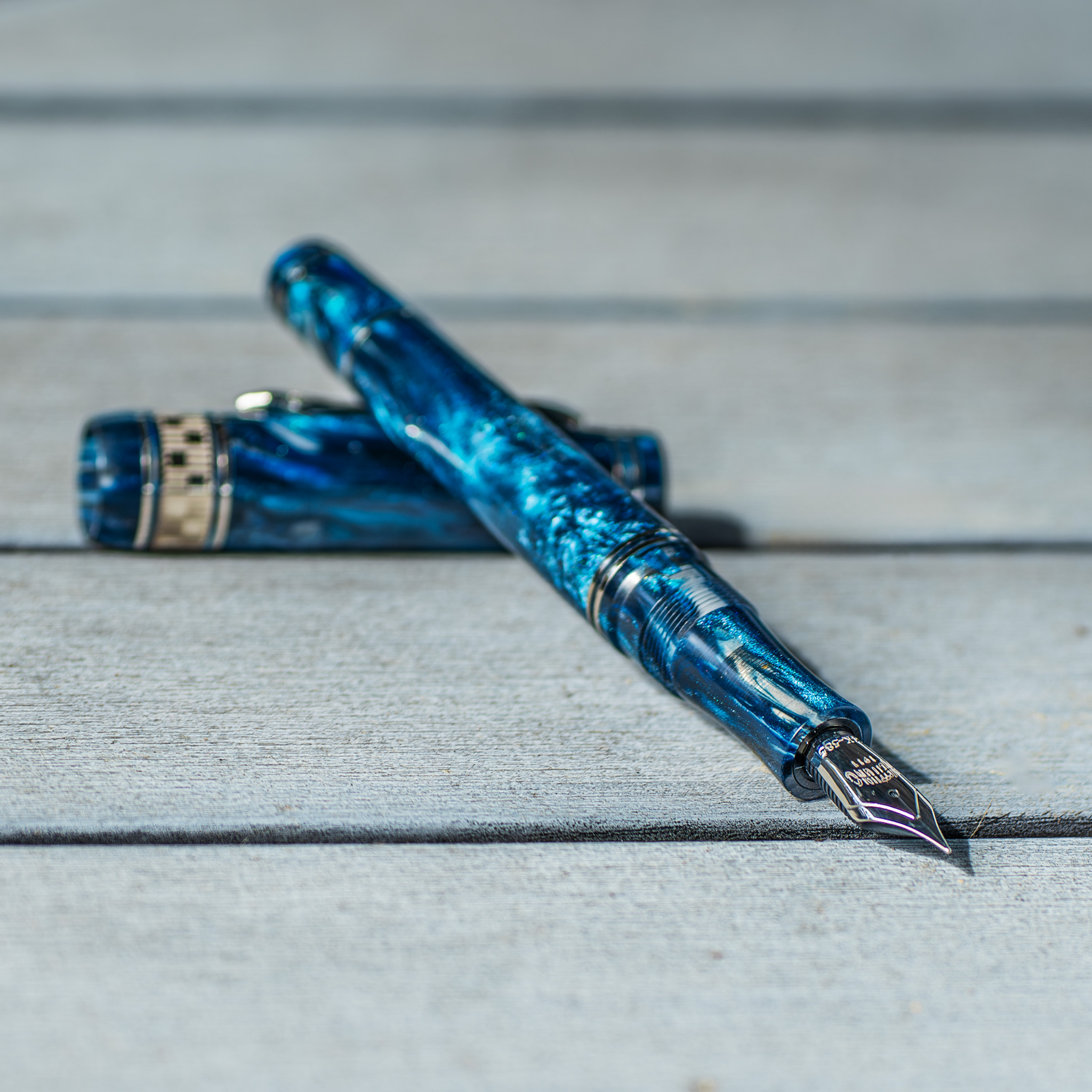 Nettuno Superba Blue Mamba LE Fountain Pen Collection