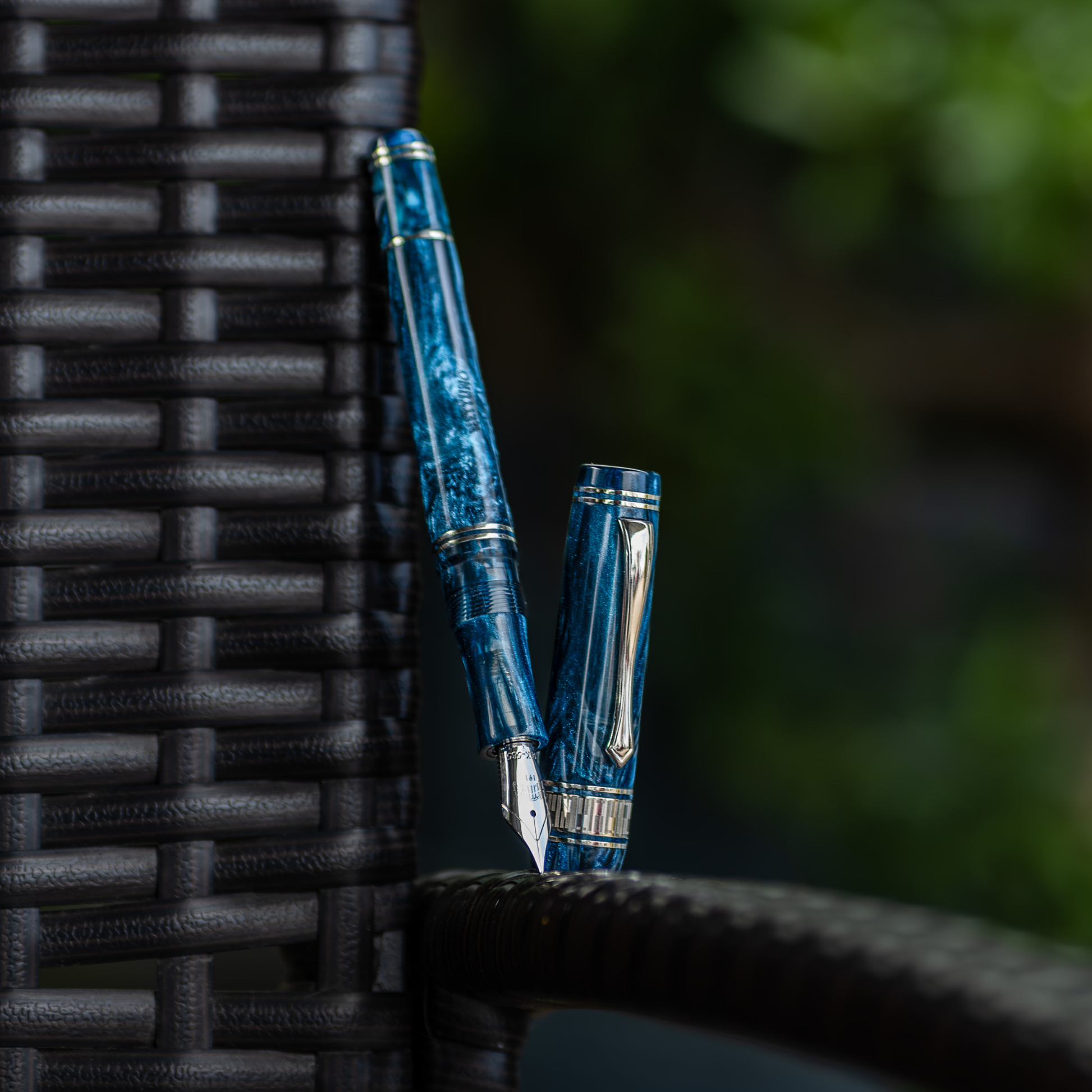 Nettuno Superba Blue Mamba LE Fountain Pen Collection