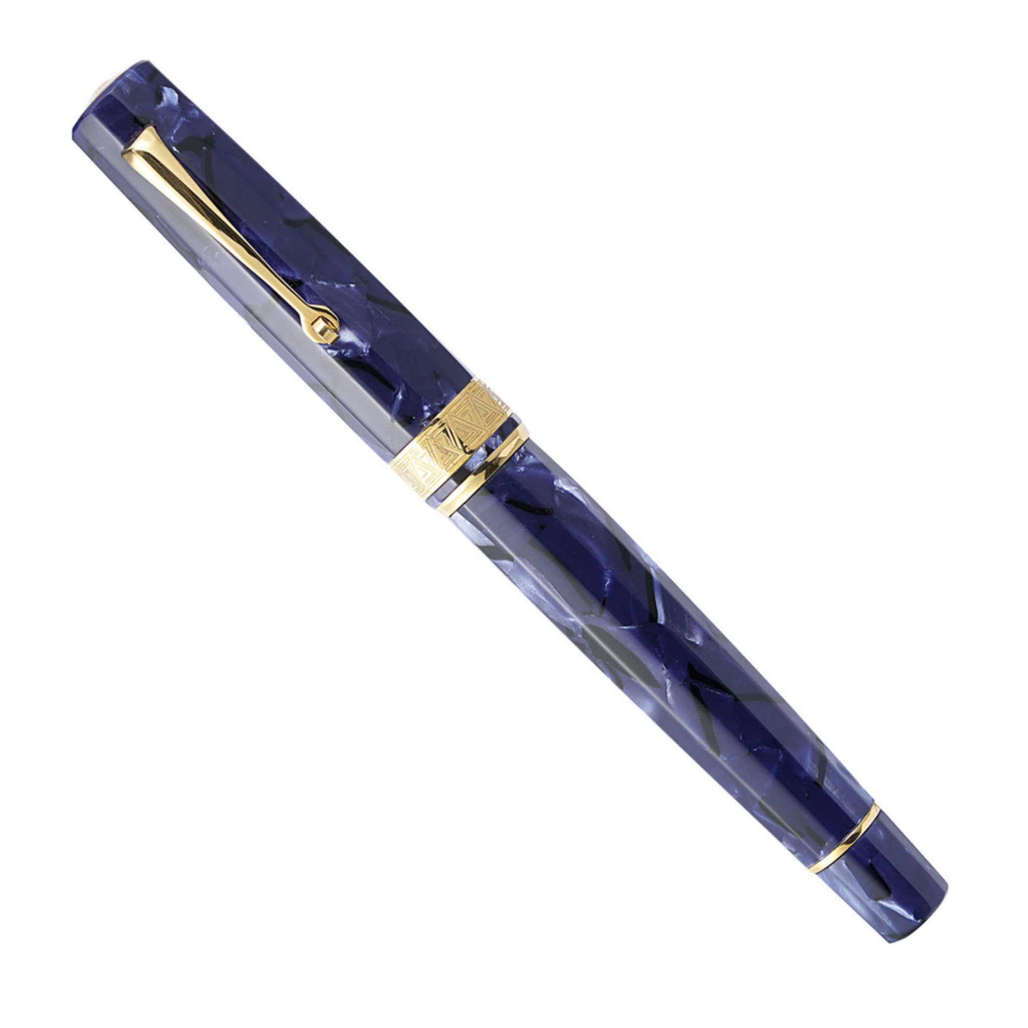 OMAS Paragon Blue Royale Gold Trim - Fountain Pen