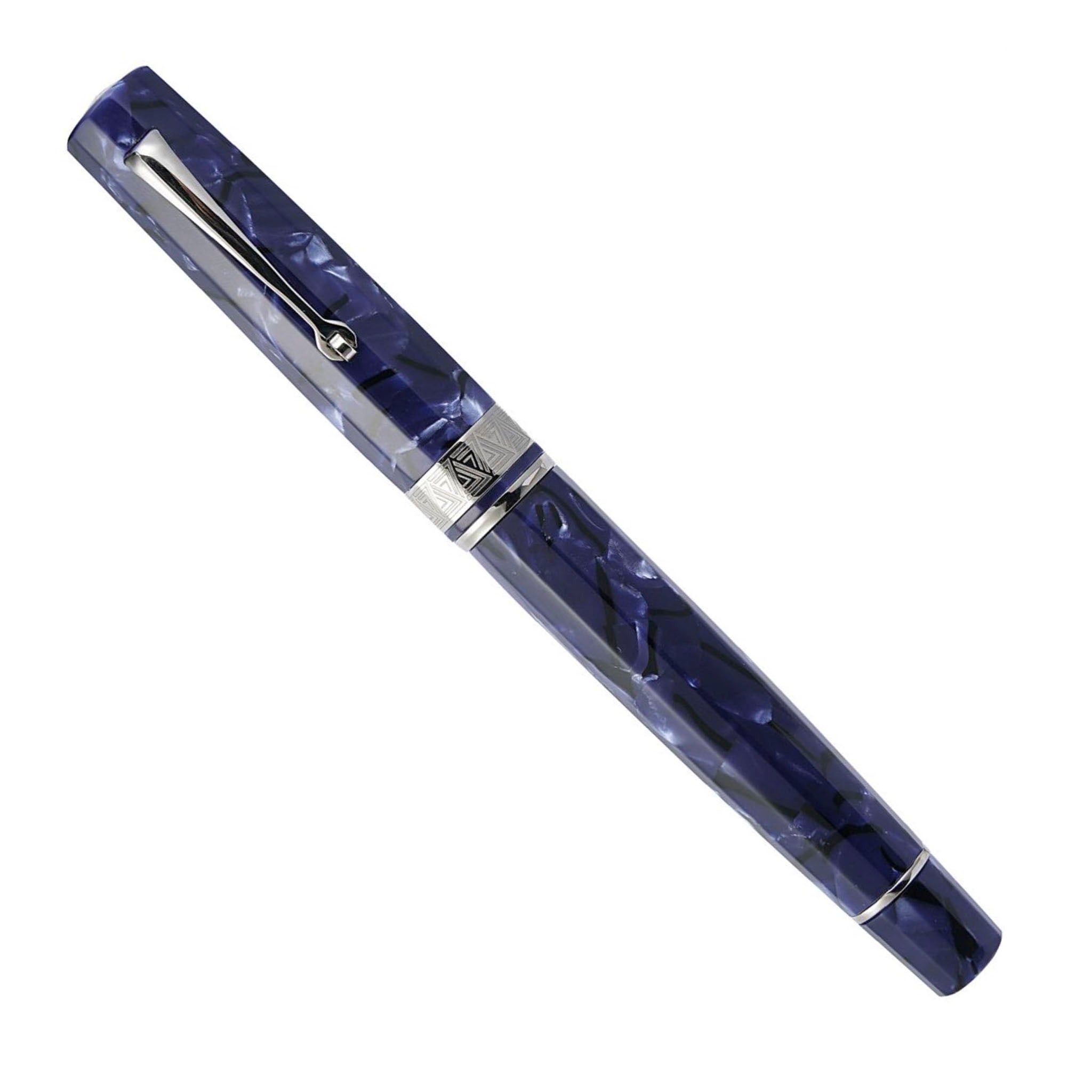 OMAS Paragon Blue Royale Silver Trim - Fountain Pen