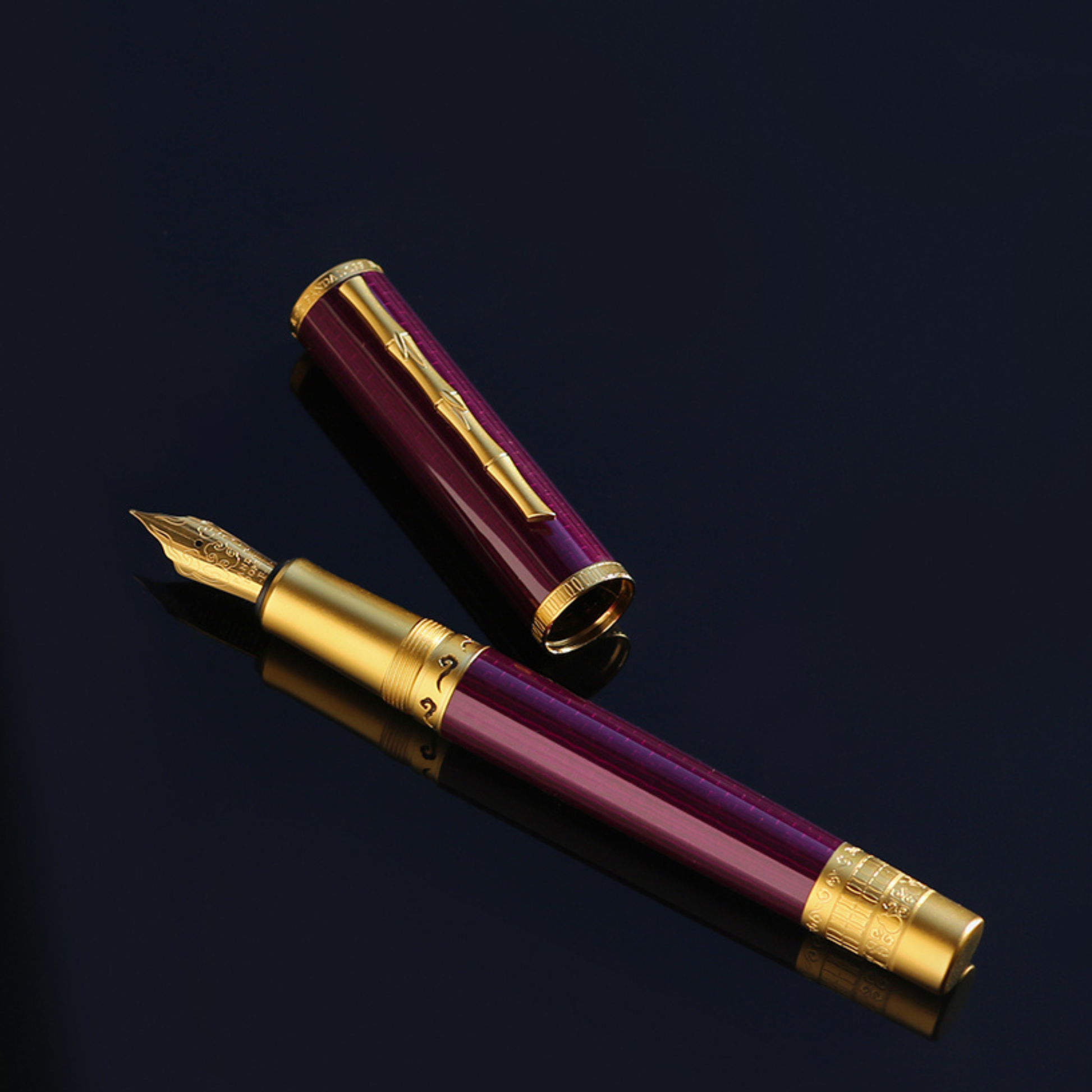Panda Dorf Purple Bamboo Edition - Fountain Pen – Nibs-USA.com