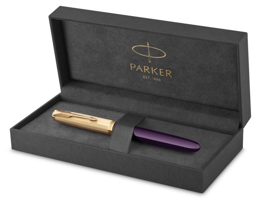 Parker 51 Deluxe Plum Gold - Fountain Pen