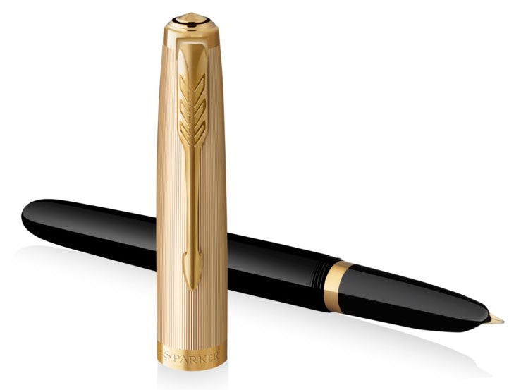 Parker 51 Deluxe Black Gold - Fountain Pen – Nibs-USA.com