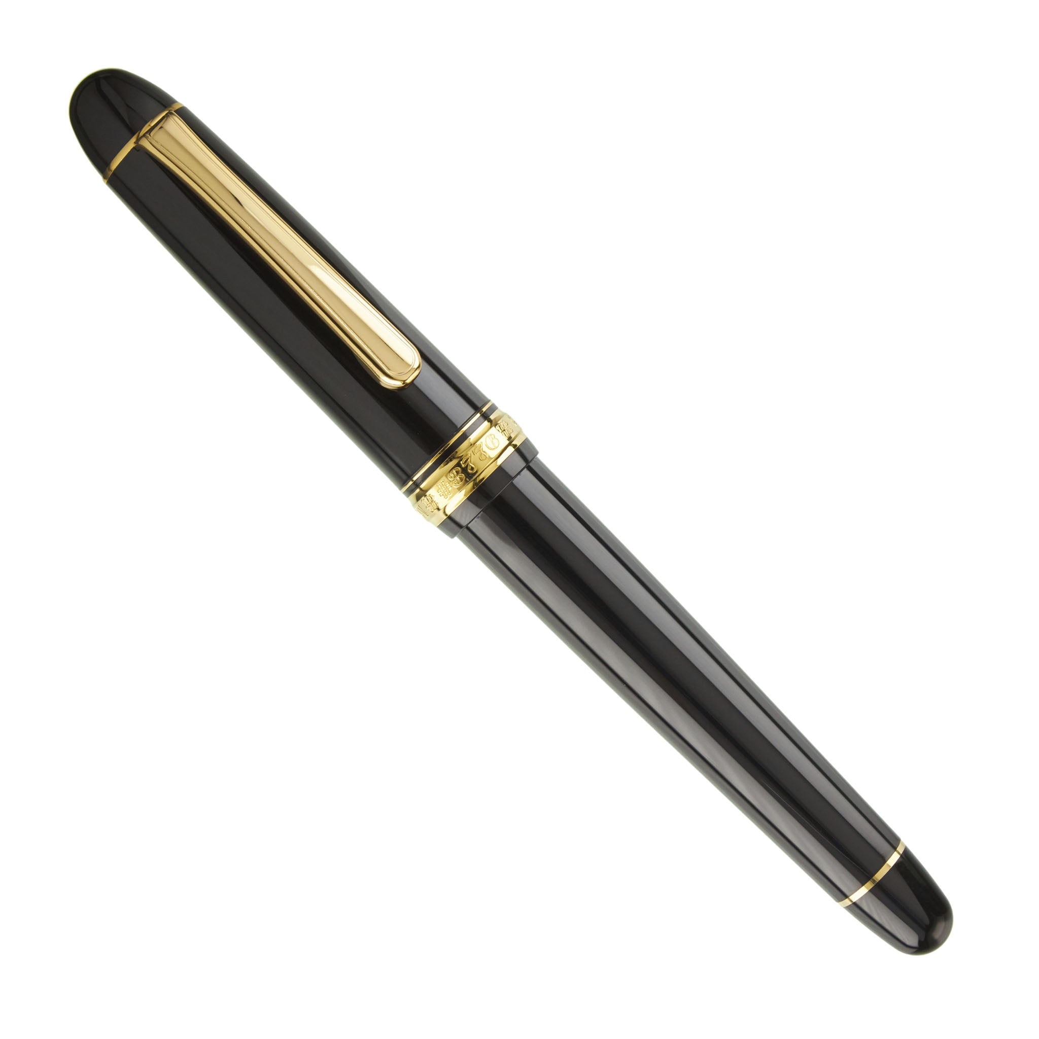 Platinum 3776 Century #1 Black Music Pen Gold