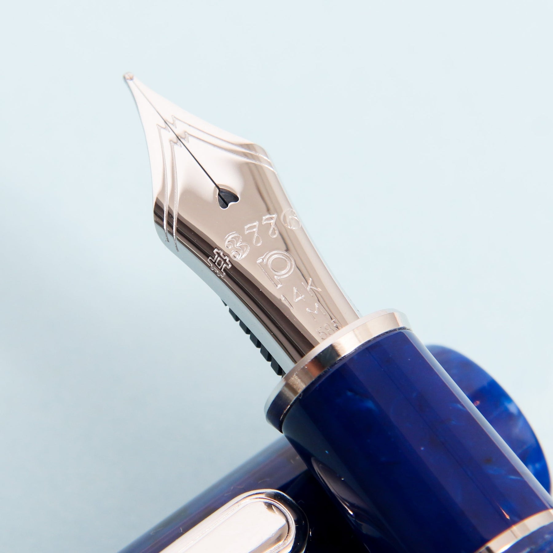 Platinum 3776 Celluloid Midnight Ocean Blue
