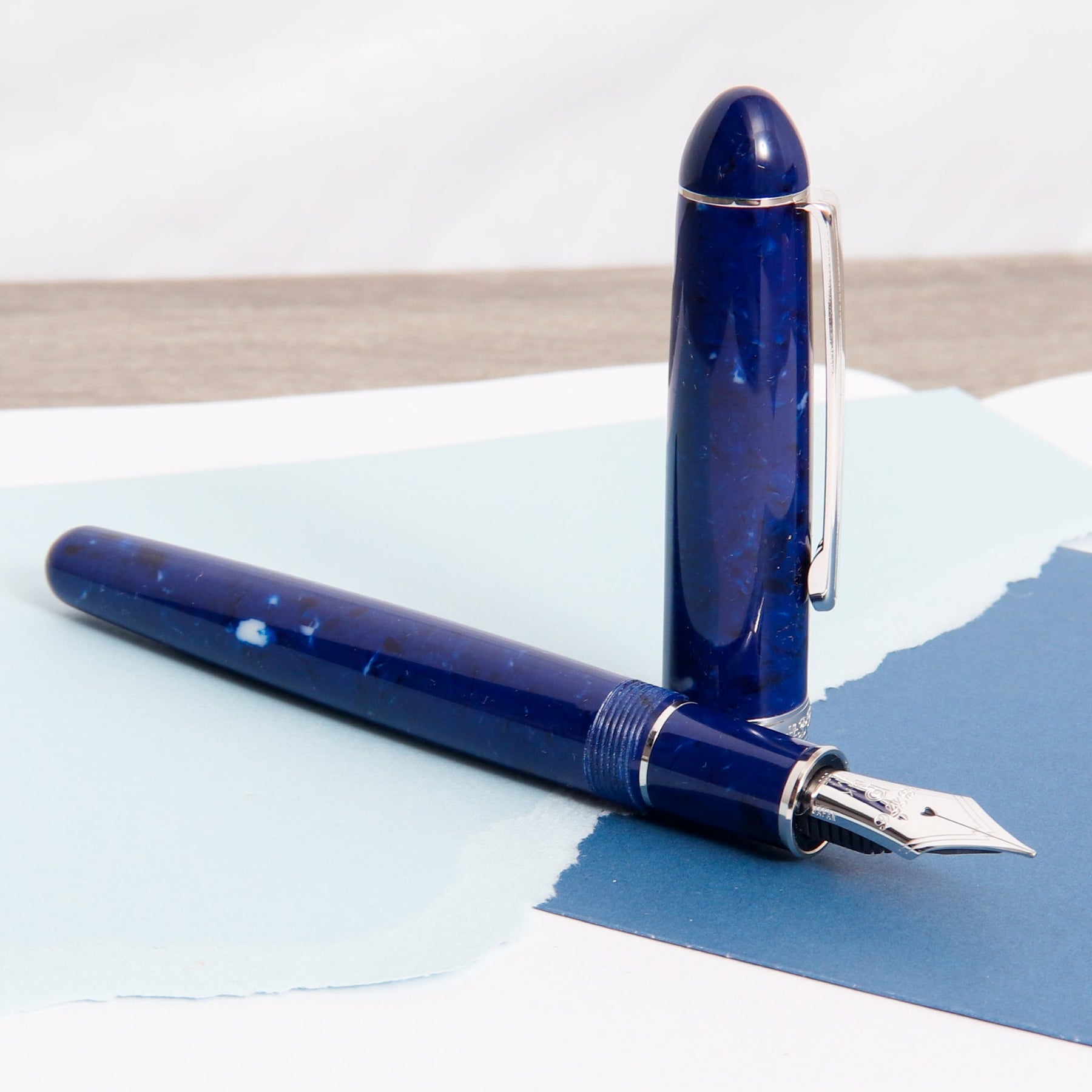 Platinum 3776 Celluloid Midnight Ocean Blue