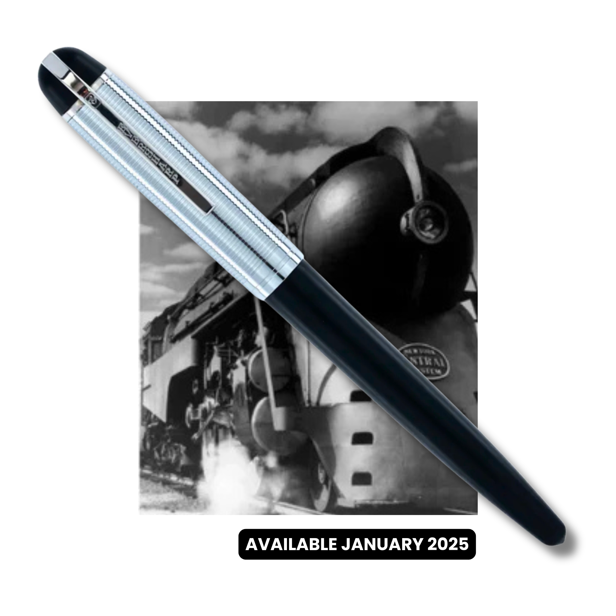 Wahl-Eversharp Skyline Black Silver Cap - Ballpoint Pen