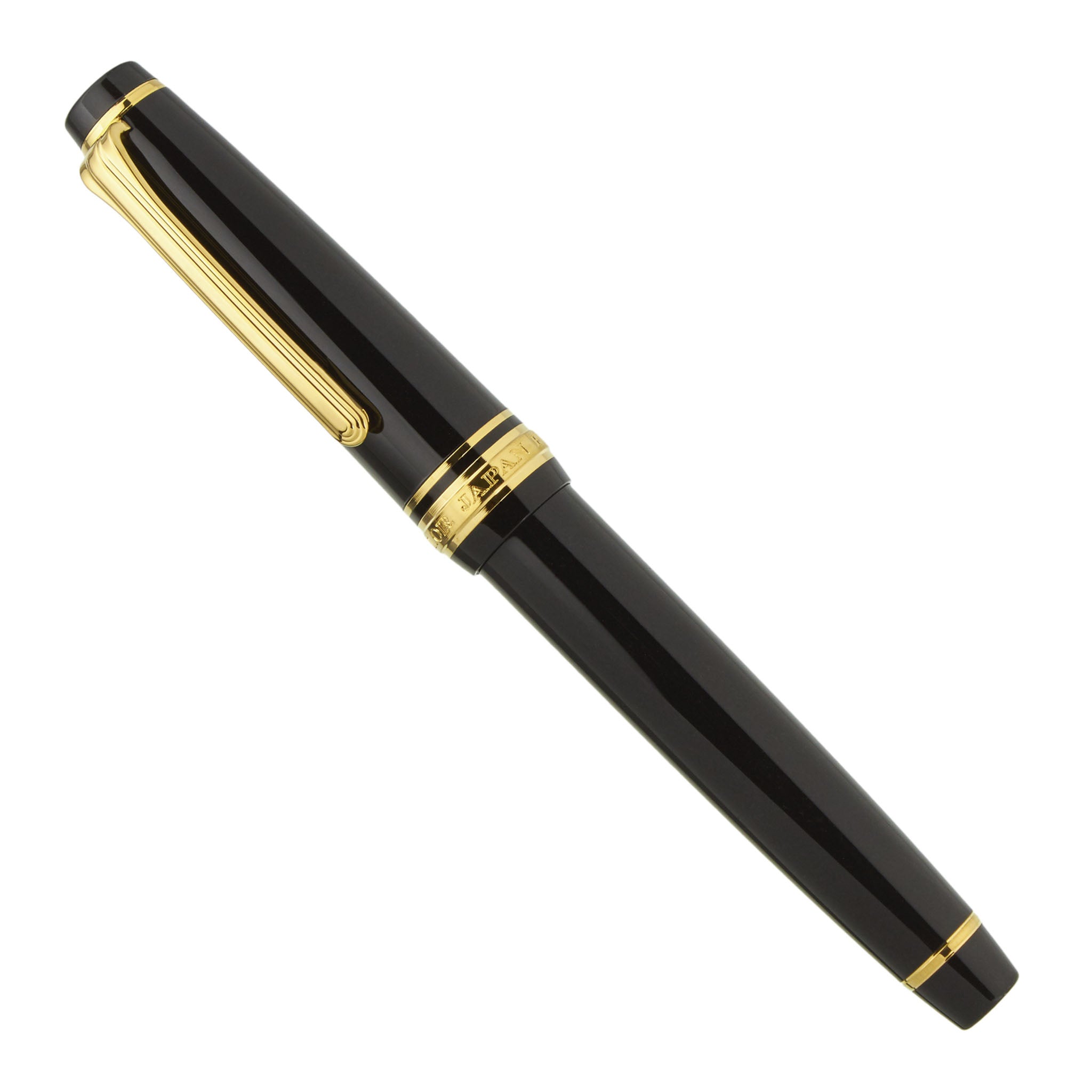 Sailor Pro Gear Slim Black Gold Trim - Fountain Pen