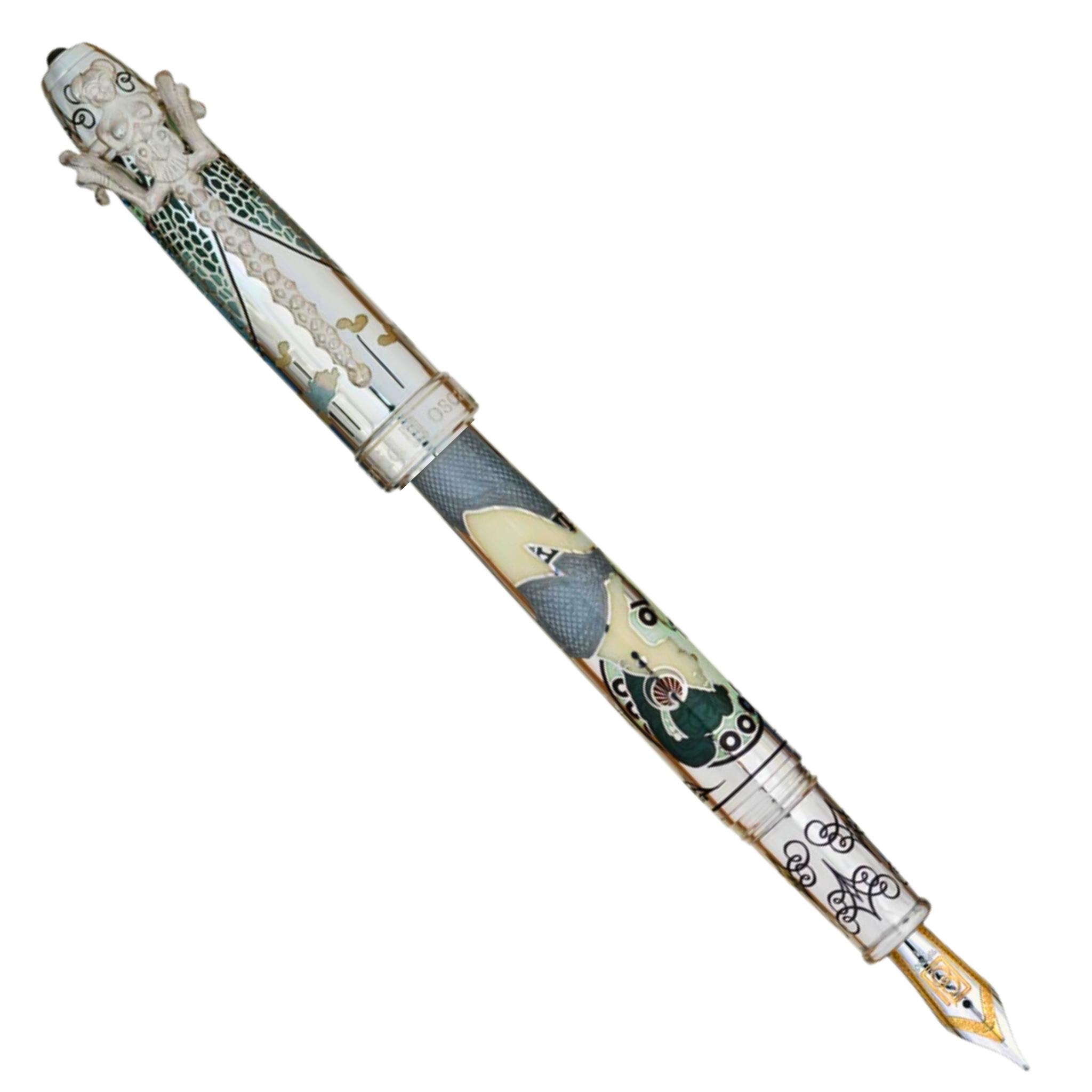 David Oscarson 25th Anniversary Slate Grey Fountain Pen