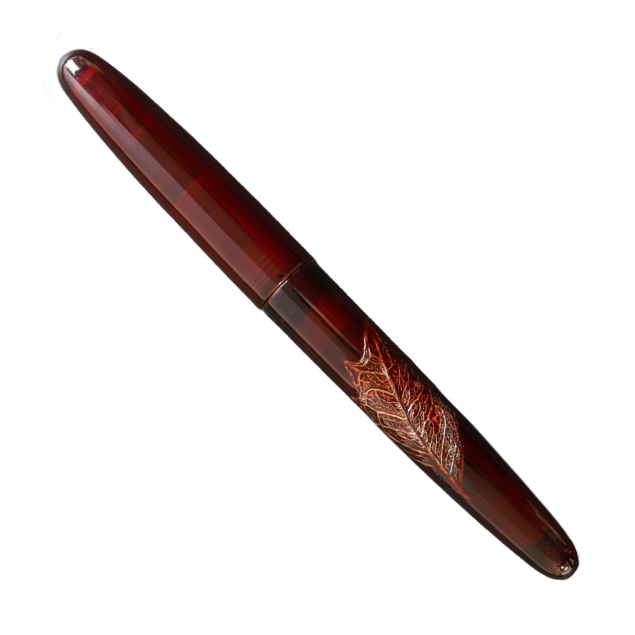 Wancher Dream Pen Tamesukashi Toumei - Kiei Holly Olive Fountain Pen