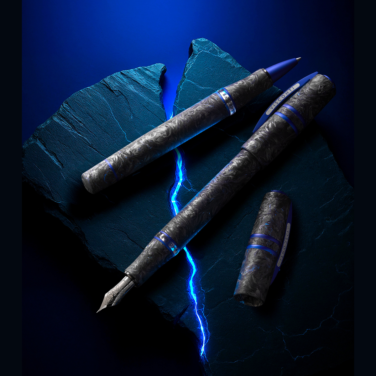 Visconti Homo Sapiens Carbon Abyssus Fountain Pen Collection