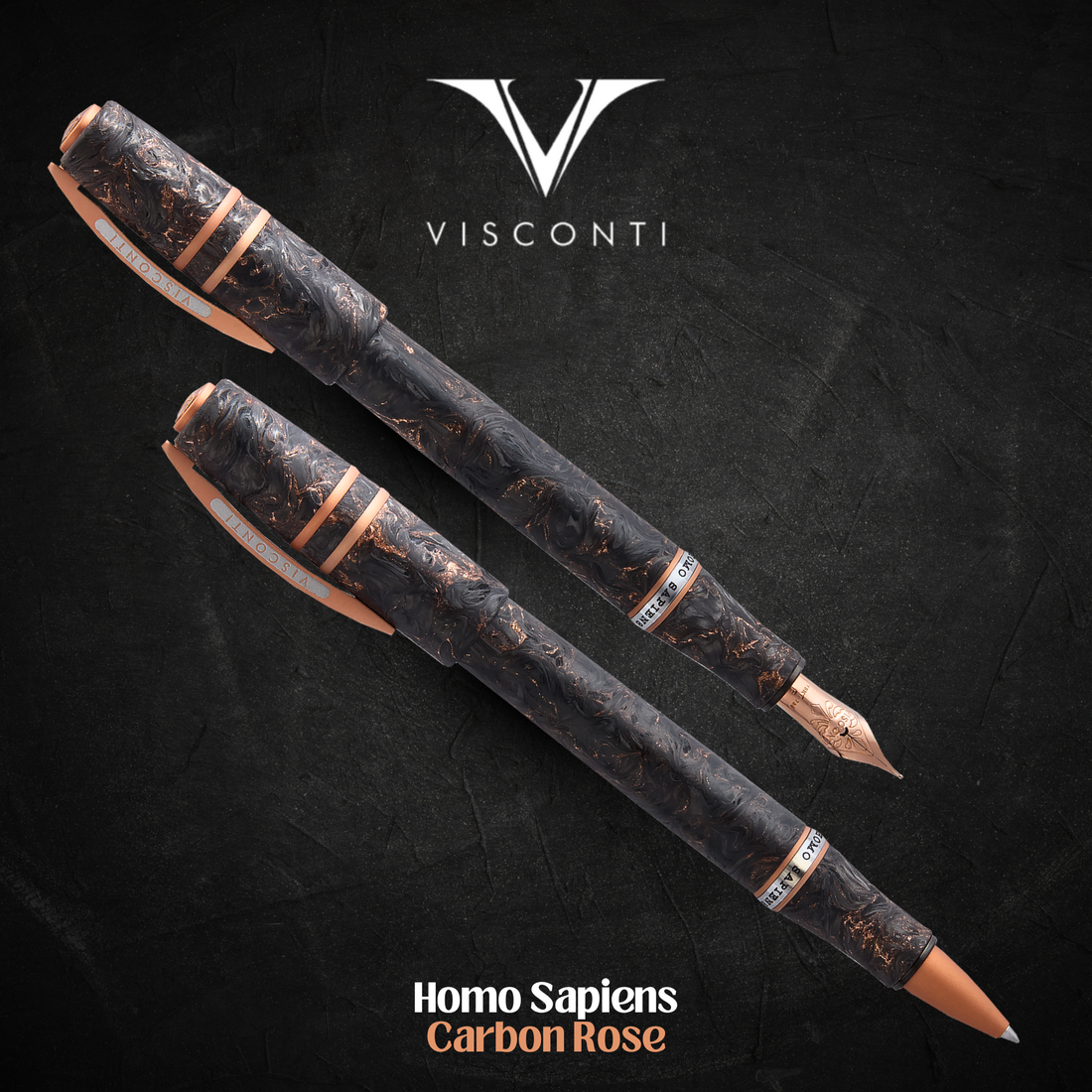 Visconti Homo Sapiens Carbon Rose Collection