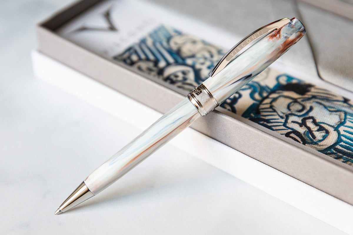Visconti Van Gogh Impressionist Old Vineyard with Peasant Woman - Ballpoint