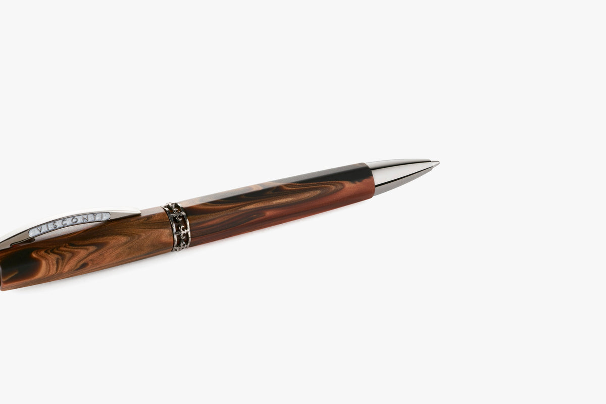 Visconti Medici Briarwood w/Ruthenium Trim - Ballpoint