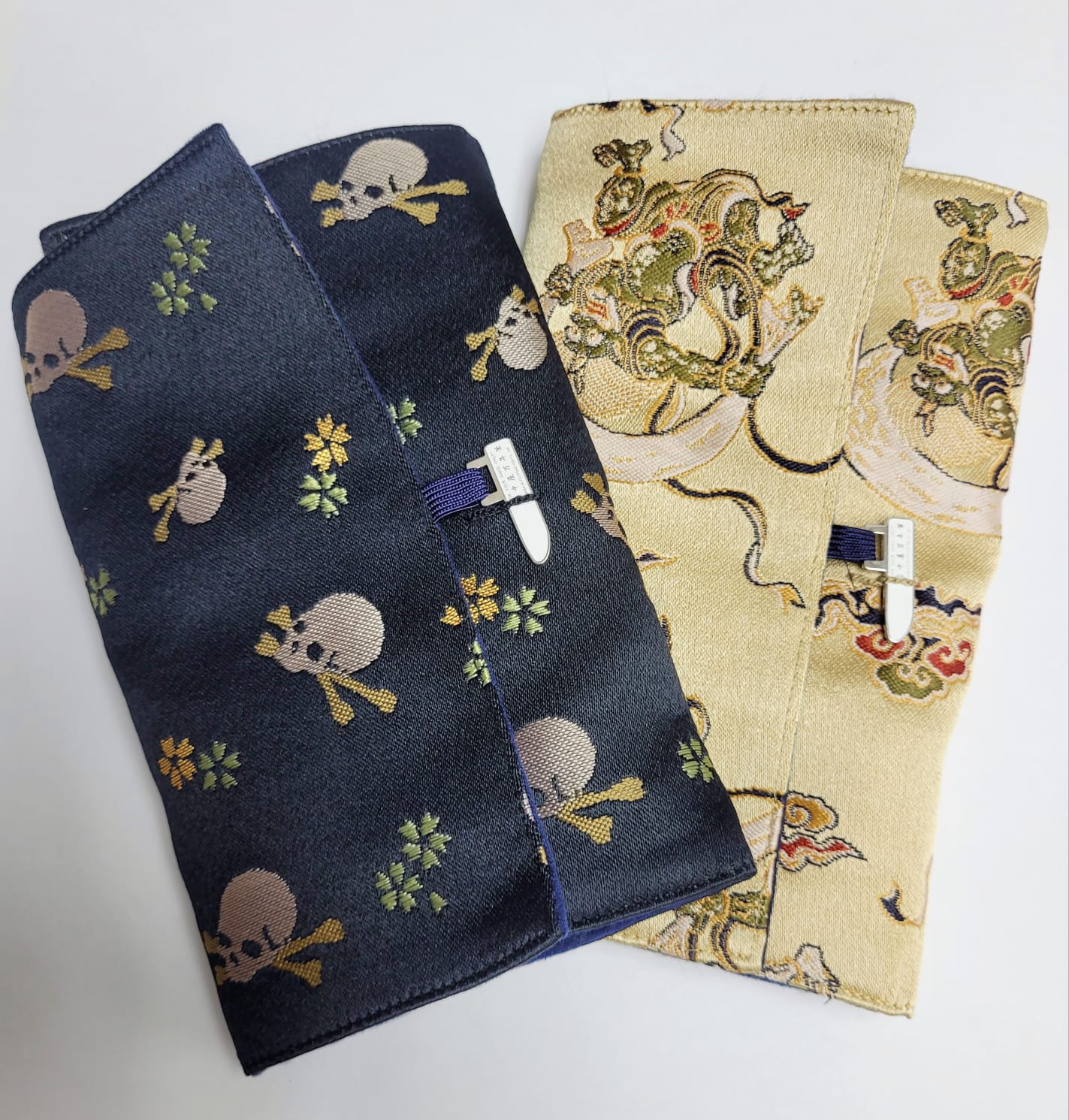 Nakaya Kyoto Nishijin-ori Triple Pen Pouch