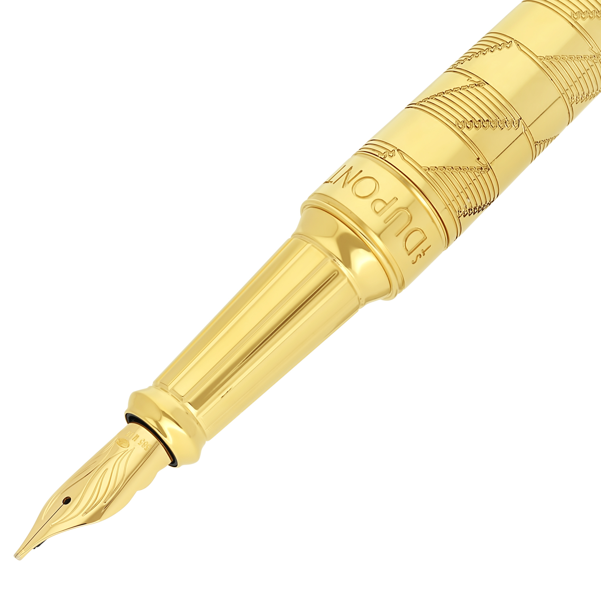S.T. Dupont Monogram 1872 Eternity XL Gold Fountain Pen