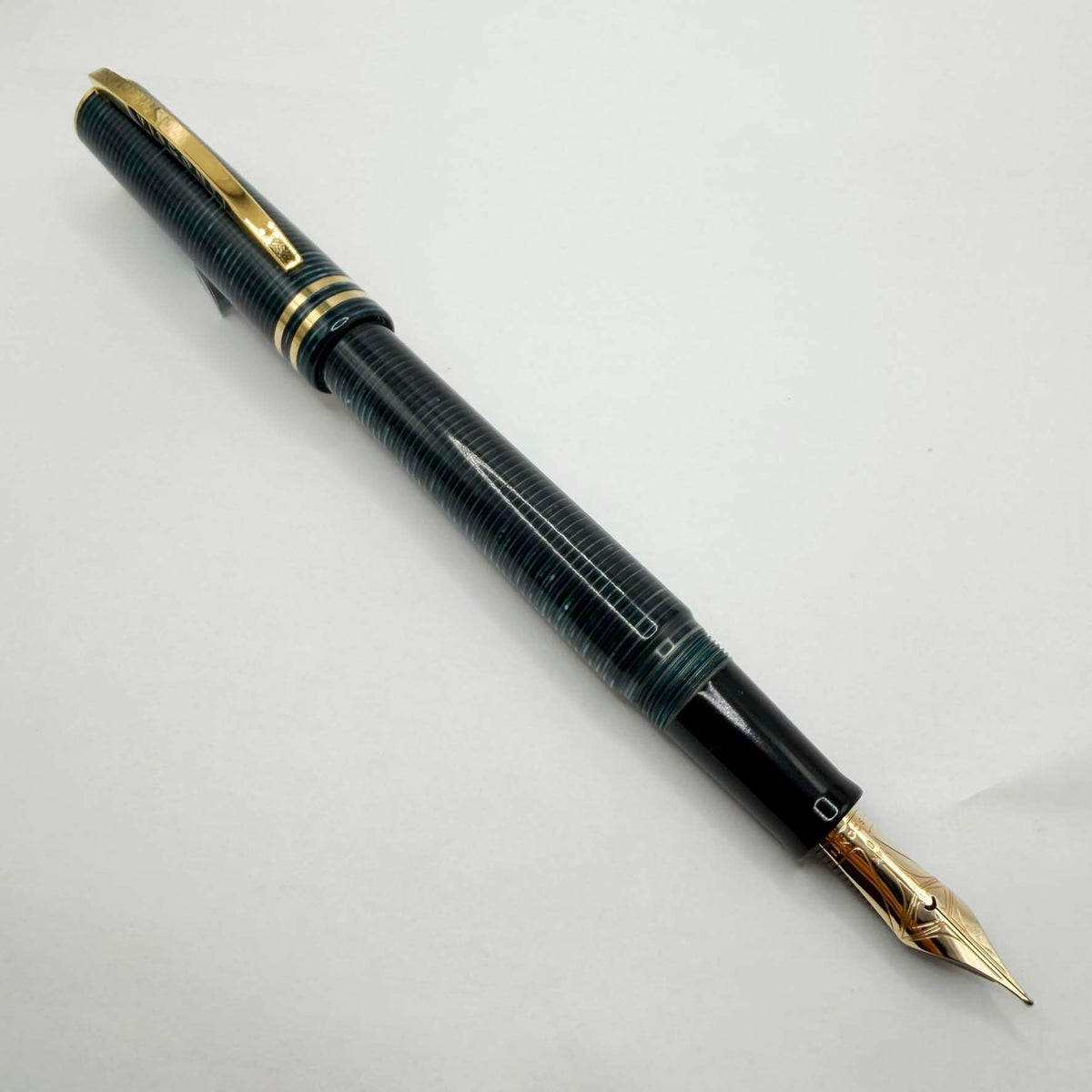 Visconti Honors the 90th Anniversary of Italy's Iconic Corsani Pen Shop Realized in the Final Stock of the Blue "Wall Street" Layered Celluloid  - Fountain Pen (An Edition of Only 20 Pens!)