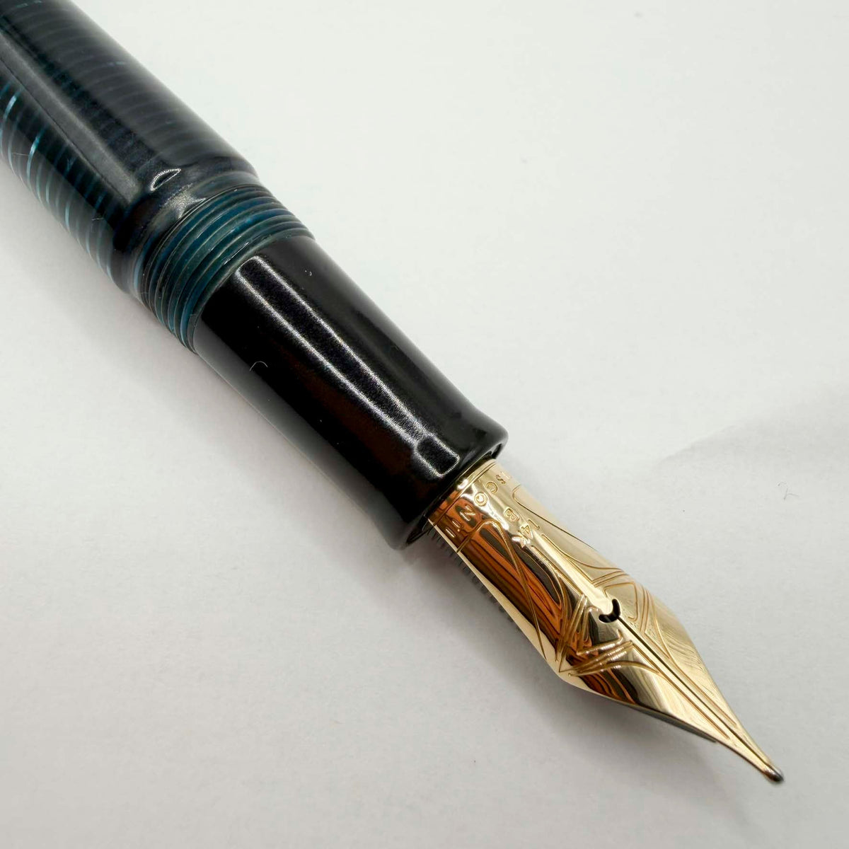 Visconti Honors the 90th Anniversary of Italy's Iconic Corsani Pen Shop Realized in the Final Stock of the Blue "Wall Street" Layered Celluloid  - Fountain Pen (An Edition of Only 20 Pens!)