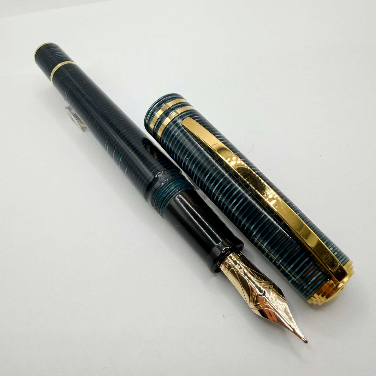 Visconti Honors the 90th Anniversary of Italy's Iconic Corsani Pen Shop Realized in the Final Stock of the Blue "Wall Street" Layered Celluloid  - Fountain Pen (An Edition of Only 20 Pens!)