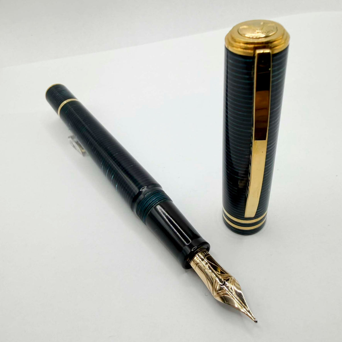 Visconti Honors the 90th Anniversary of Italy's Iconic Corsani Pen Shop Realized in the Final Stock of the Blue "Wall Street" Layered Celluloid  - Fountain Pen (An Edition of Only 20 Pens!)