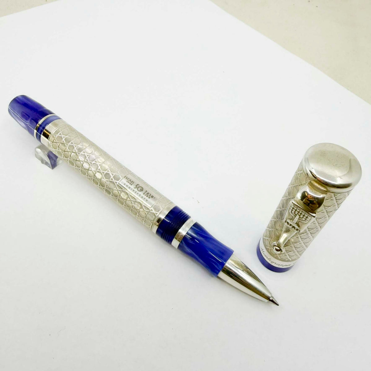 Montegrappa Israel 50th Anniversary Exquisite Sterling Silver Limited Edition - Rollerball Pen