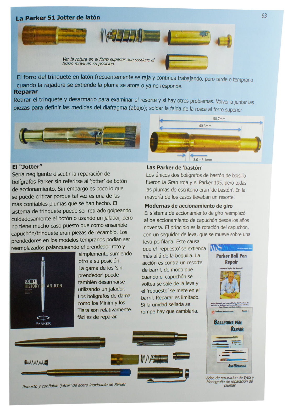 Reparación de Estilográficas