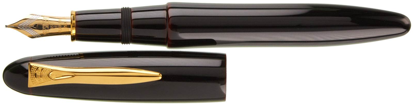 Platinum Izumo Urushi Dark Red - nibs.com