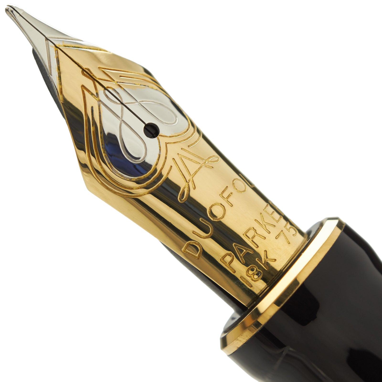 Parker Duofold Centennial Classic Black Gold Trim - nibs.com