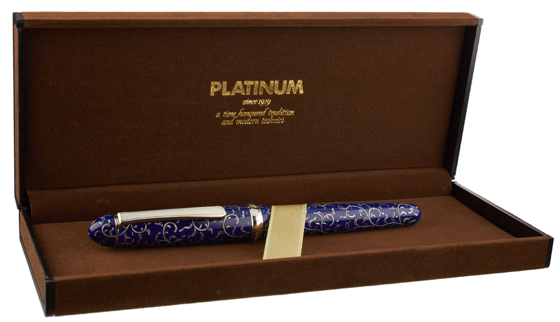 Platinum Celluloid #55 Karakusa Blue - nibs.com