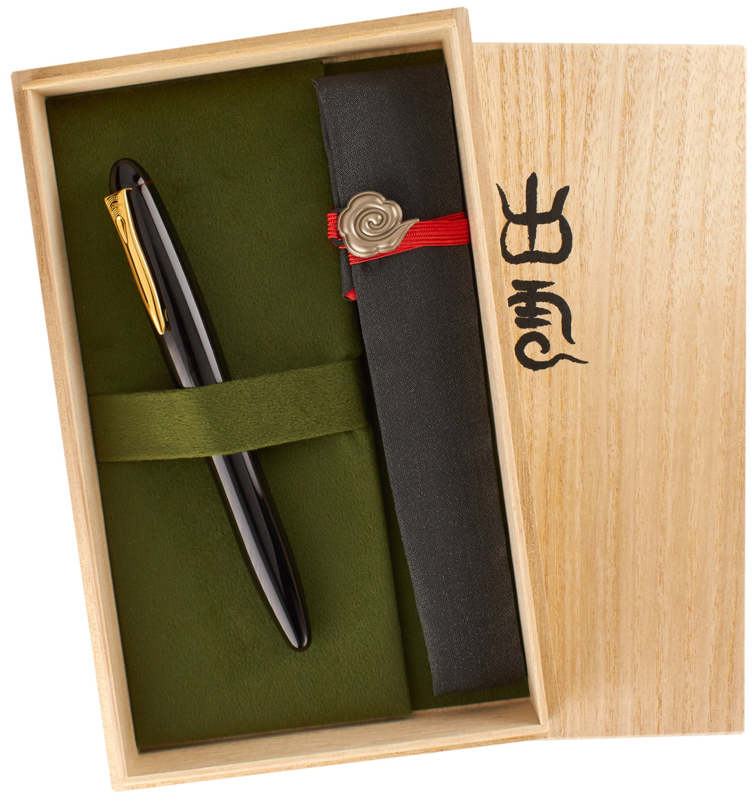 Platinum Izumo Urushi Dark Red - nibs.com