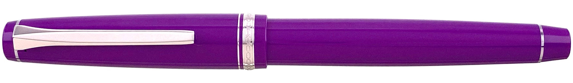 Pilot Falcon Resin Purple Rhodium - nibs.com