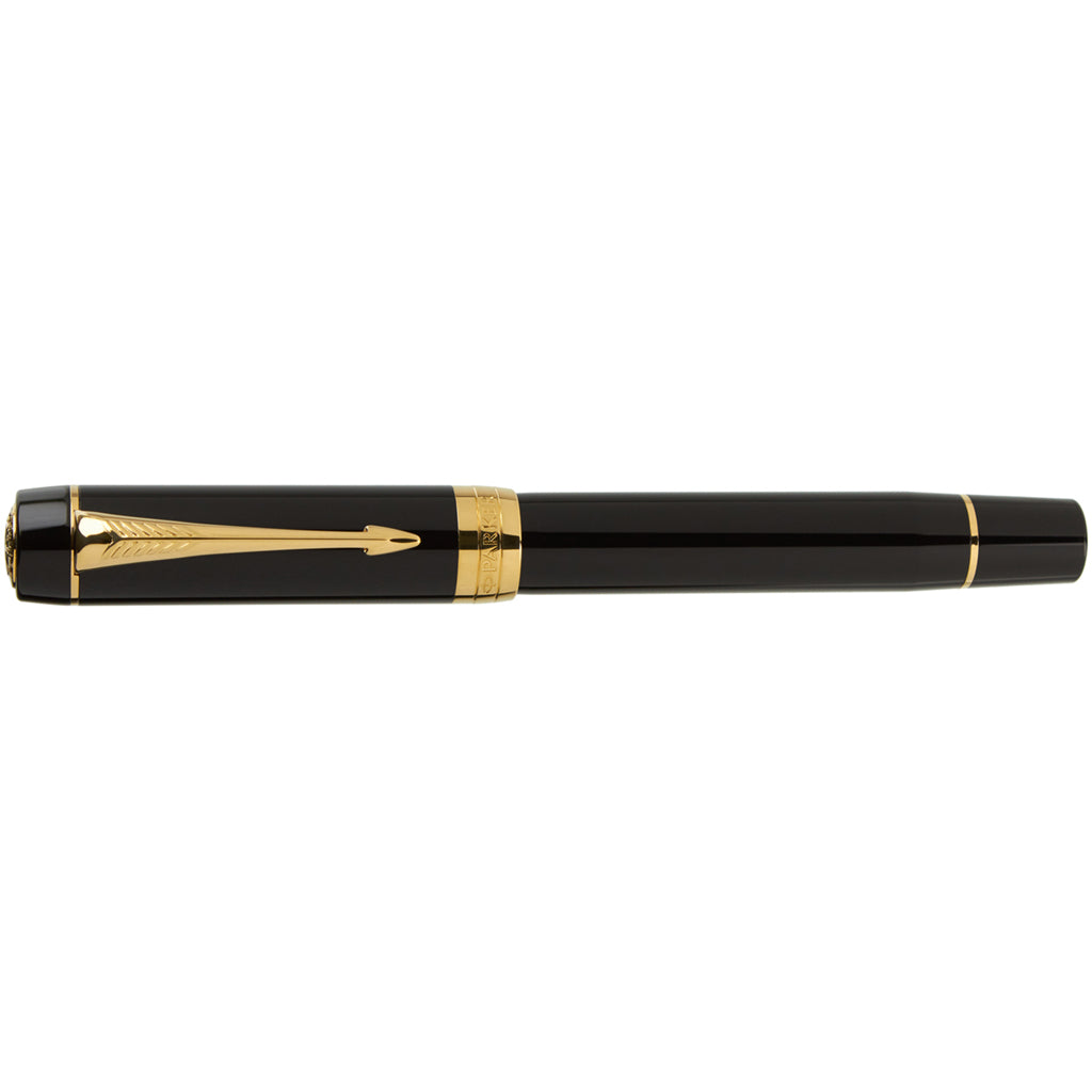 Parker Duofold Centennial Classic Black Gold Trim - nibs.com
