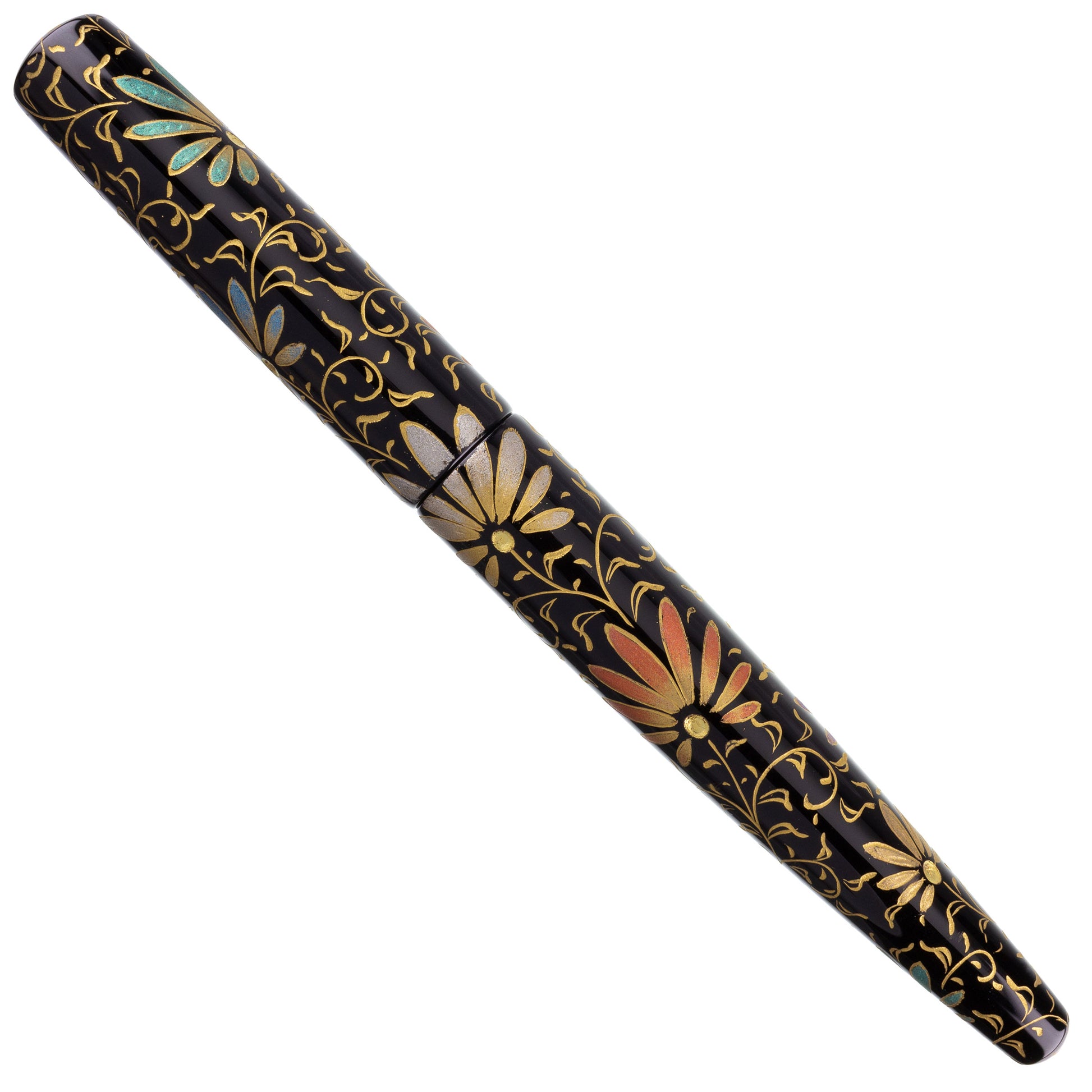 Nakaya Naka-ai Cigar Chinkin Palmet Colored Powders Black - nibs.com