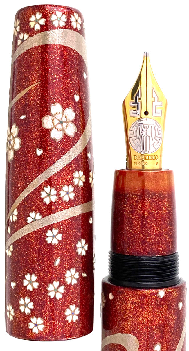 Danitrio Mikado Flat Top Without Clip Sakura-Chirashi - nibs.com