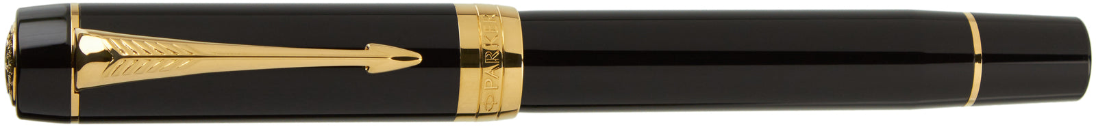 Parker Duofold Centennial Classic Black Gold Trim - nibs.com