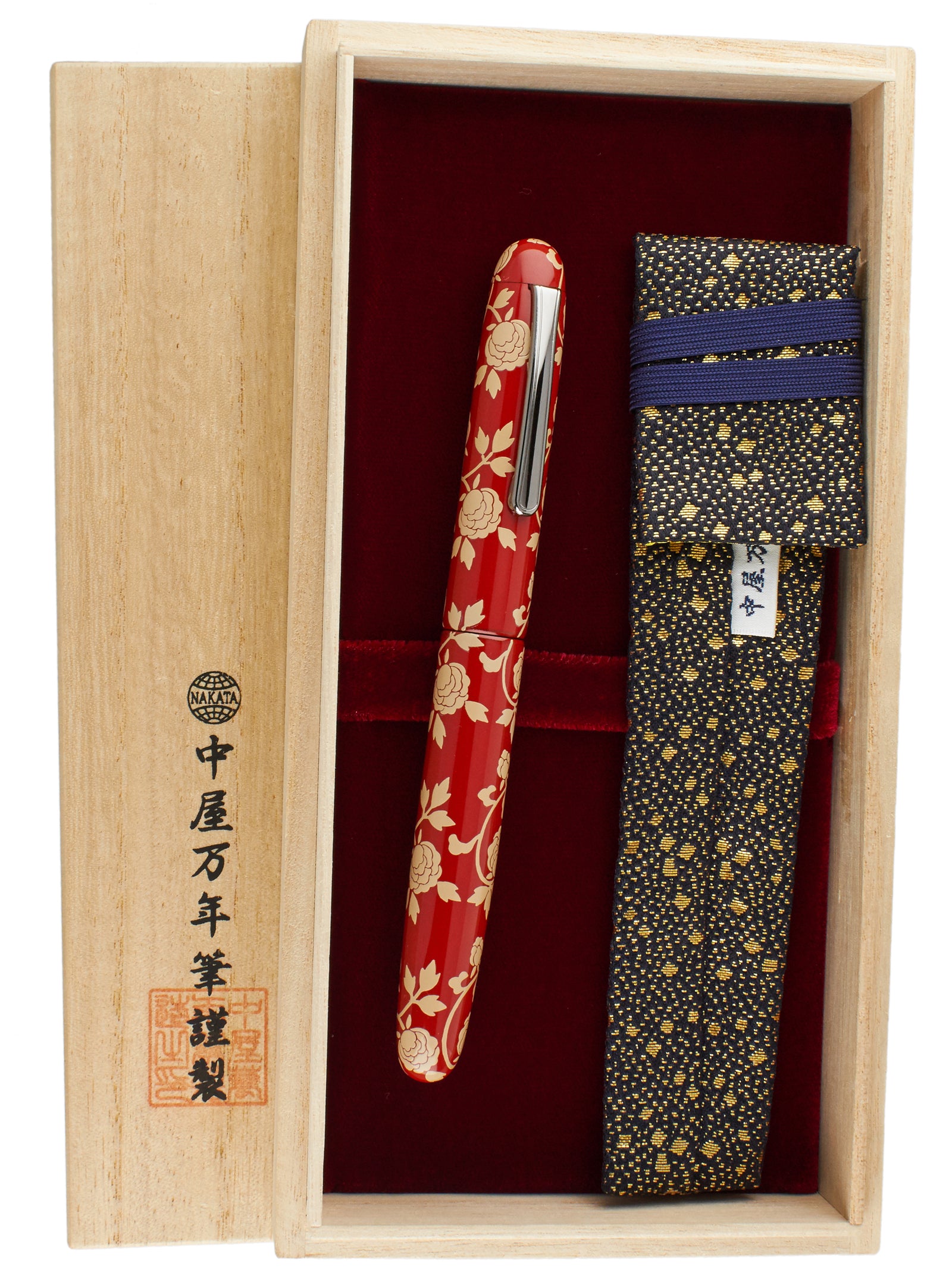 Nakaya Portable Writer White Roses - nibs.com