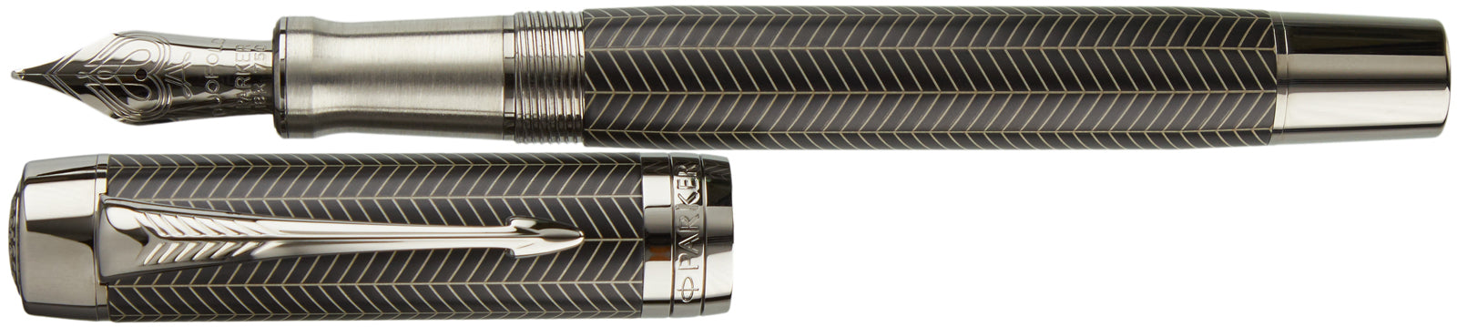 Parker Duofold Centennial Prestige Black Chevron RT - nibs.com
