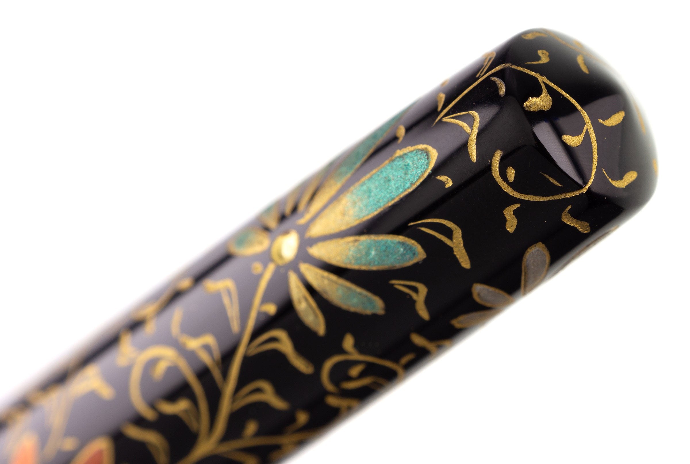 Nakaya Naka-ai Cigar Chinkin Palmet Colored Powders Black - nibs.com