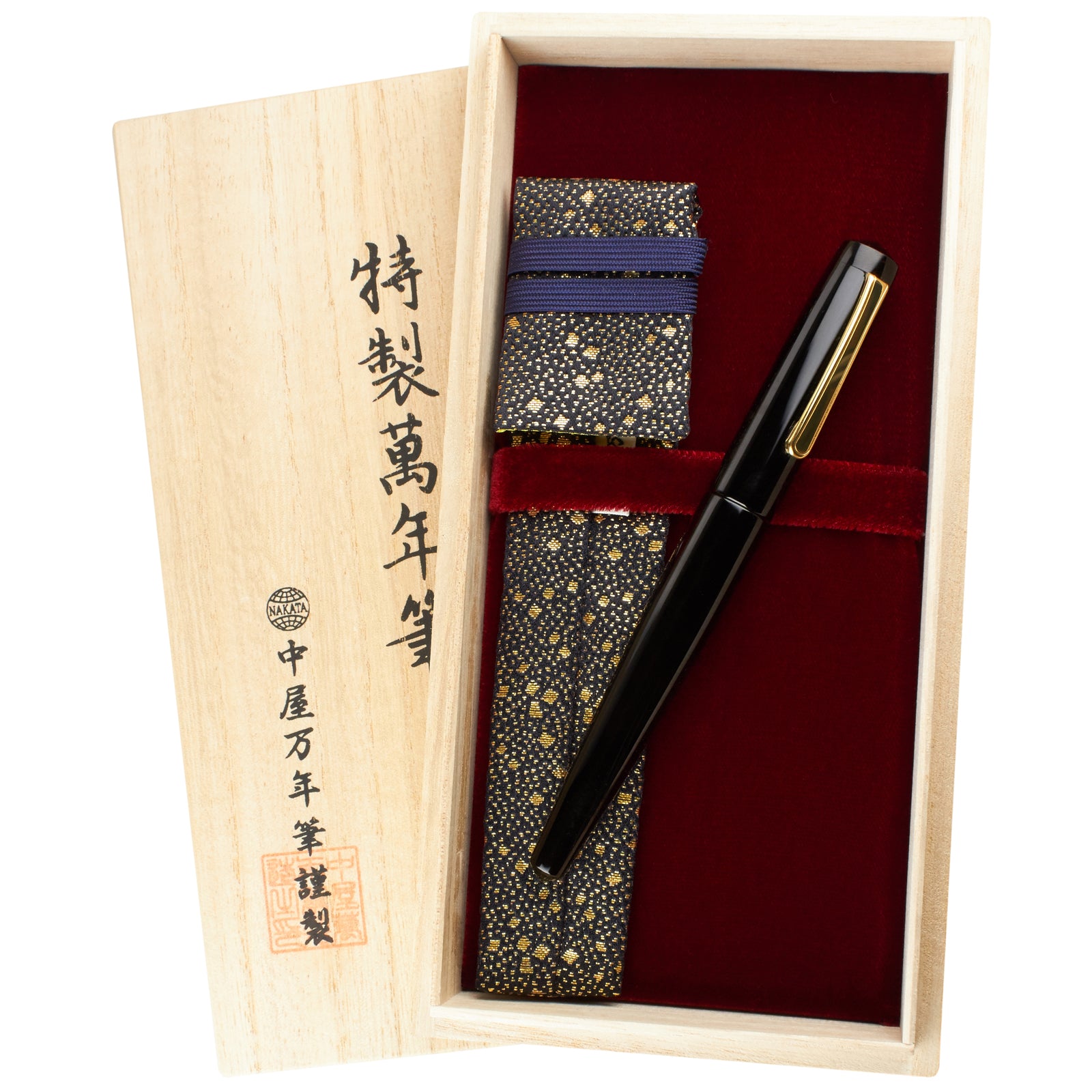Nakaya Naka-ai Writer Ballpen Kuro-roiro Gold - nibs.com