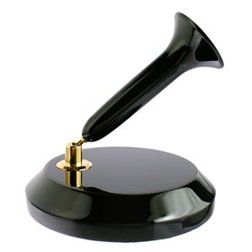 Nakaya Desk Pen Stand Shinobu Black/Blue - nibs.com